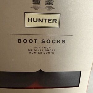 Hunter Half Cardigan Boot Sock - Black